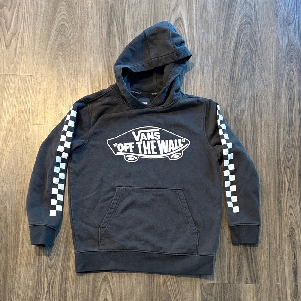 Vans Black Hoodie - Youth Medium
